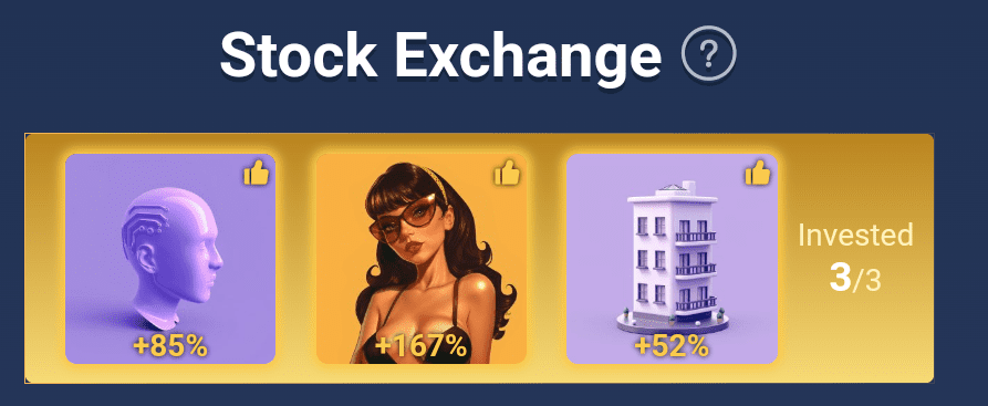 X Empire stock exchange investments for October 11