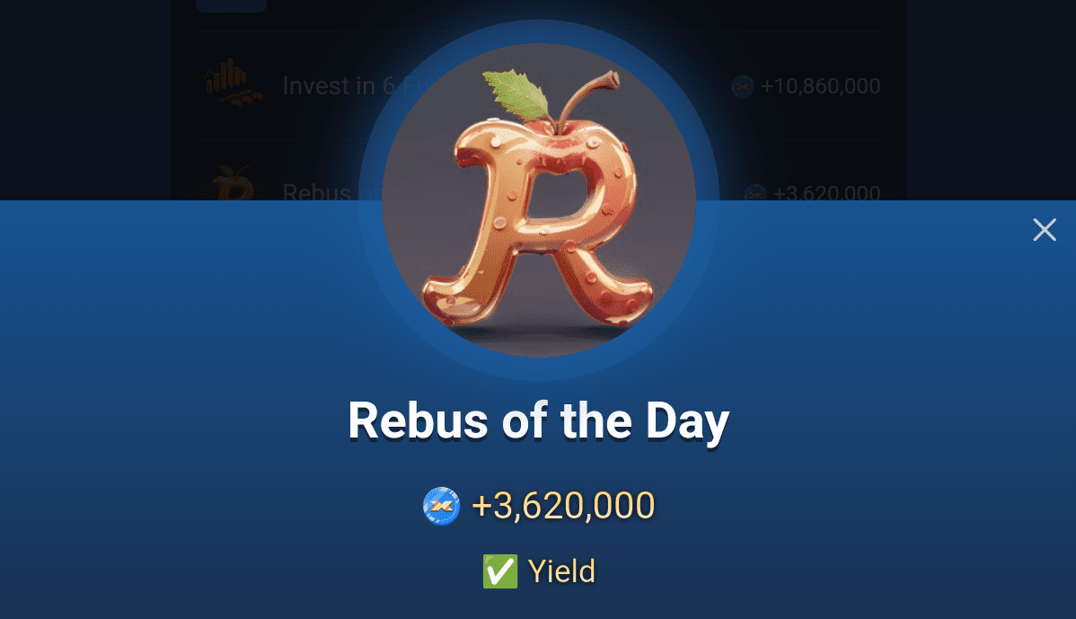 X Empire rebus of the day for October 12.