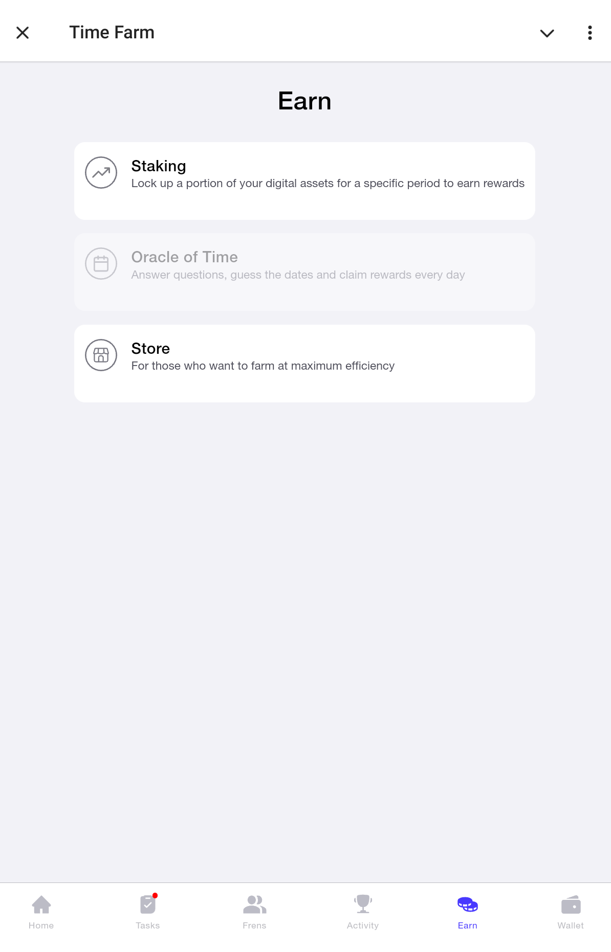 Time Farm Daily Quiz Section. Source: Time Farm app on Telegram
