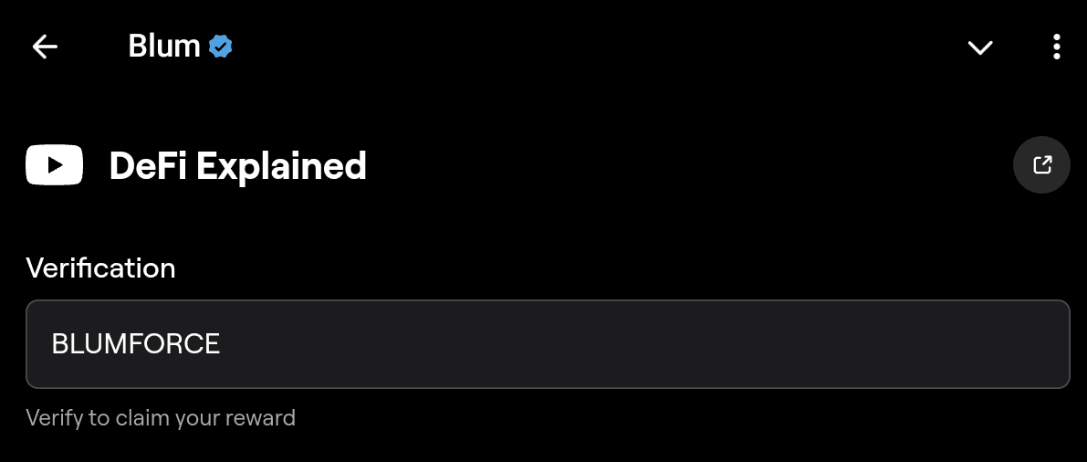 Blum today’s YouTube Blum today’s YouTube videos for which players need to enter the codes. 