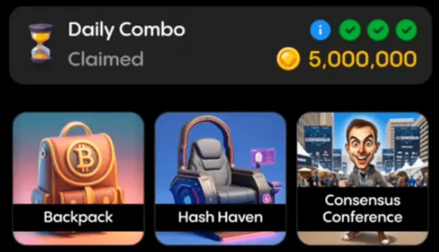 GemZ Daily Combo of Cards for Oct.21. Source: Gemz App