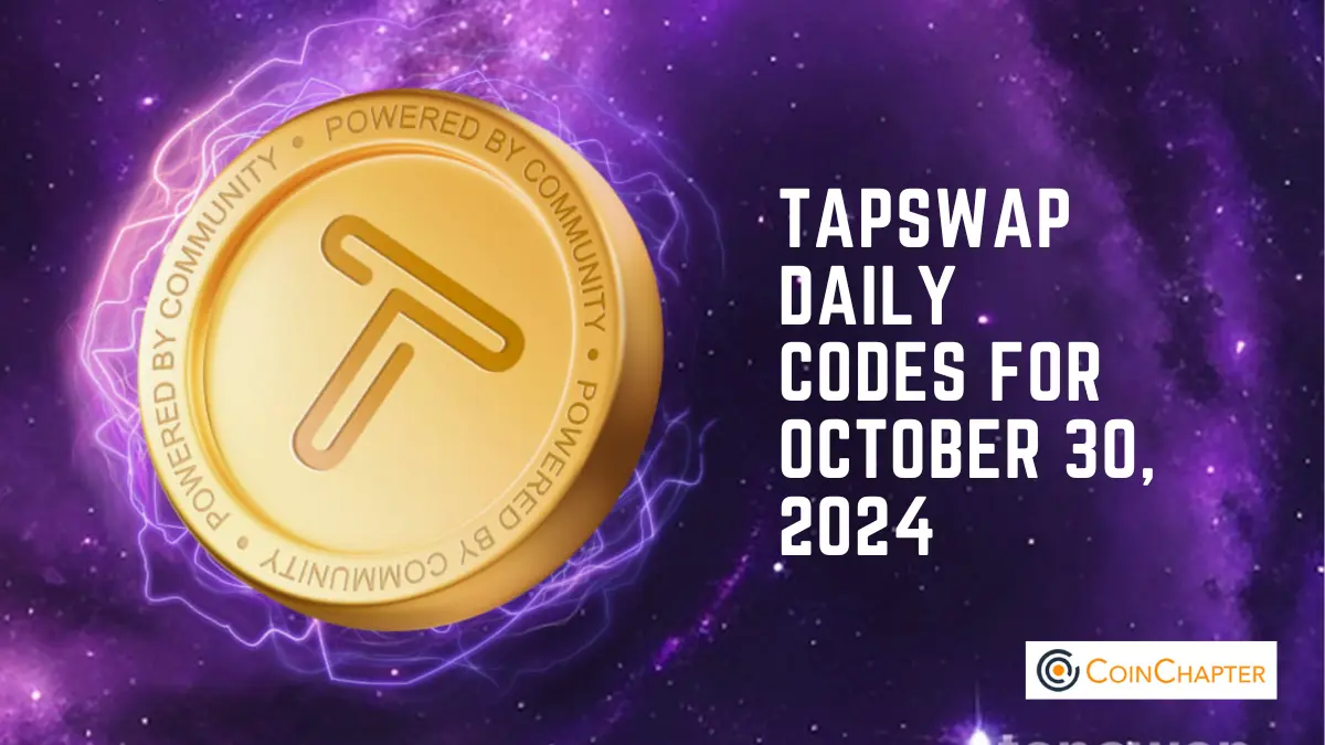 TapSwap Daily Codes for October 30, 2024: Earn TAP coins and convert them to cryptocurrency