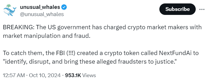 FBI Uses 'NextFundAI' to Target Crypto Fraudsters