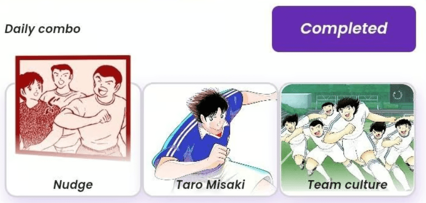 Captain Tsubasa Daily Combo – October 25, 2024
Source: Captain Tsubasa RIVALS