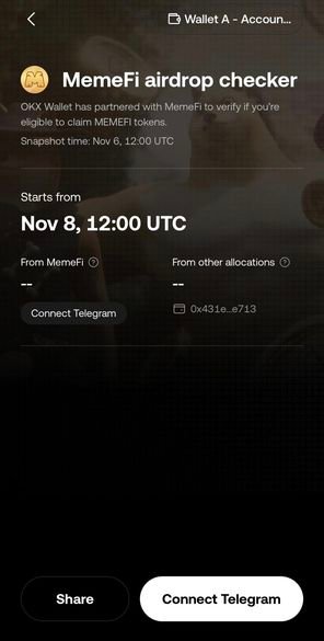 OKX MemeFi Airdrop Checker