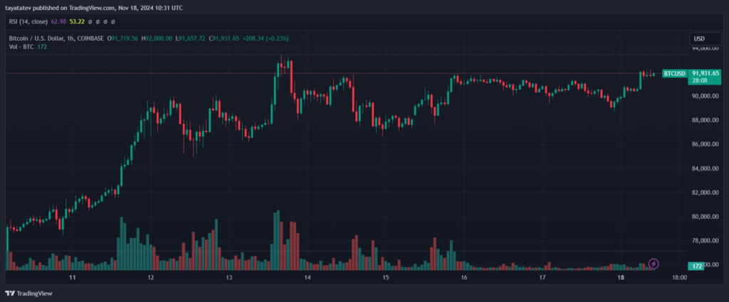 Bitcoin Price Source: TradingView






