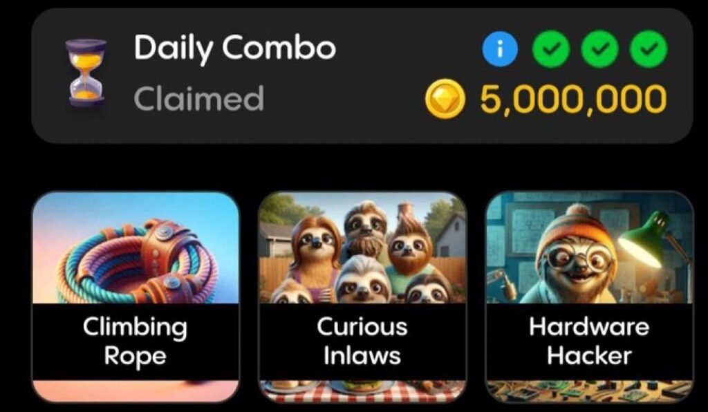 Gemz Daily Combo Reward. Source: Gemz App