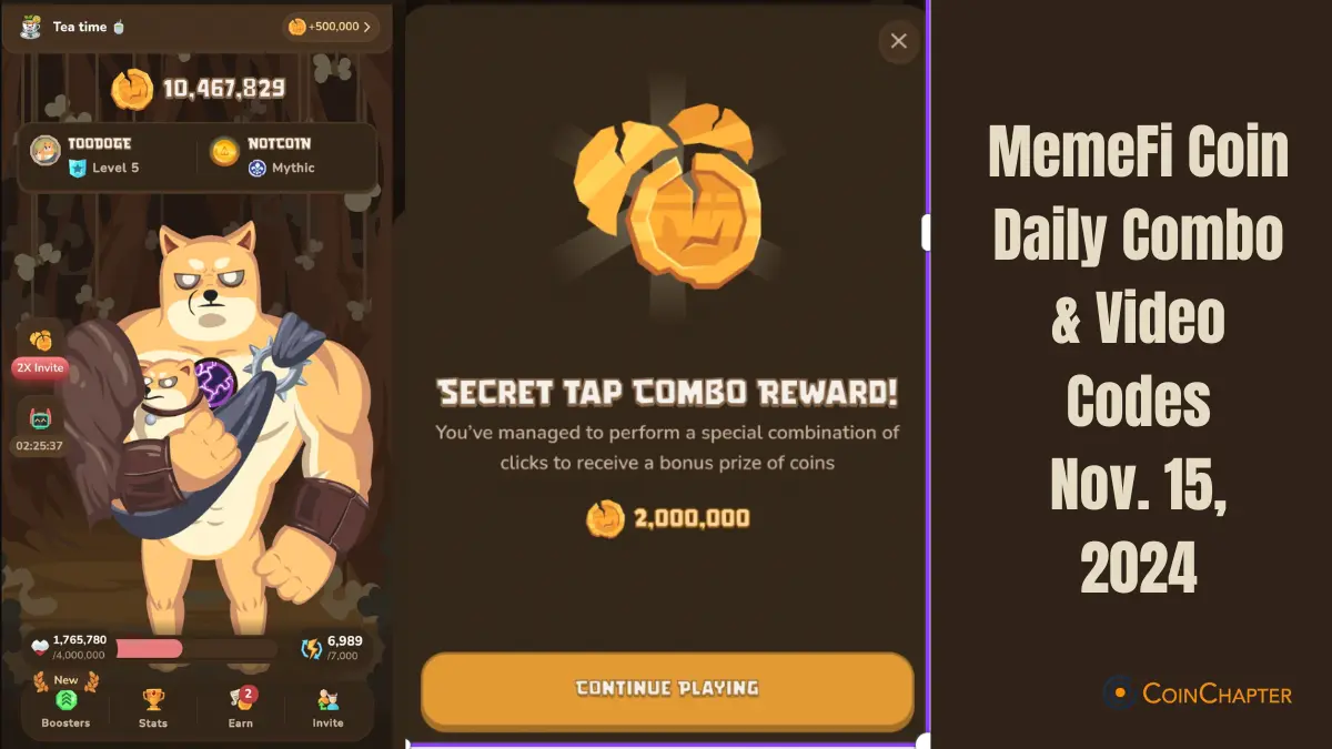 MemeFi Coin Secret Tap Daily Combo