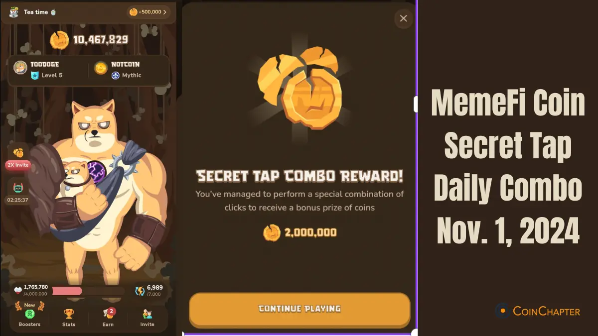 MemeFi Coin Secret Tap Daily Combo