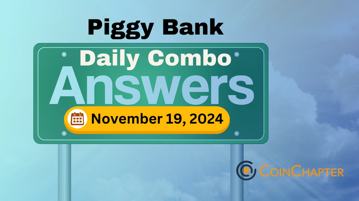 Piggy Bank Daily Combo – November 19, 2024 logo