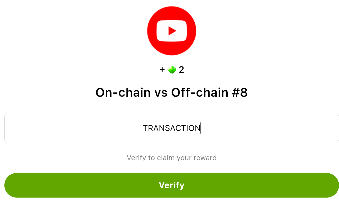 Today’s SEED YouTube video code for Nov.6. Source: SEED mini app on Telegram