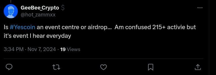 Yescoin user getting frustrated over uncomfirmed listing date