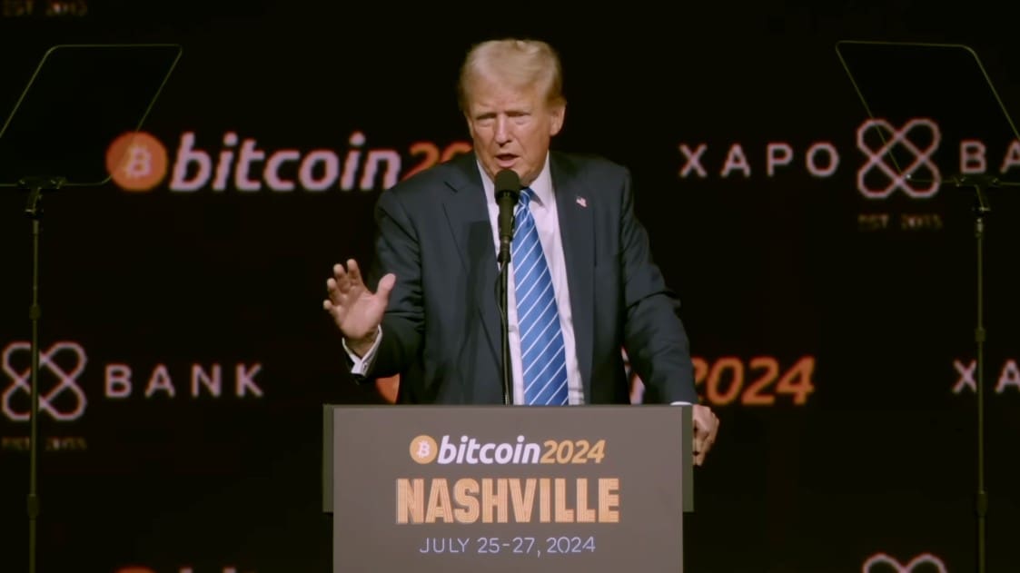 In July, Trump spoke at the Bitcoin 2024 conference, pledging to transform the United States into a leading global hub for cryptocurrency. Source: Bitcoin Magazine