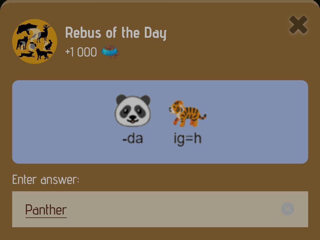 ZOO Rebus of the Day. Source: Telegram