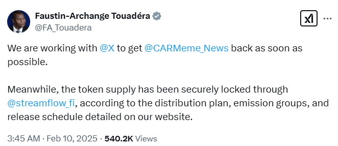 CAR Token Price Drop Chart. Source: DexScreener