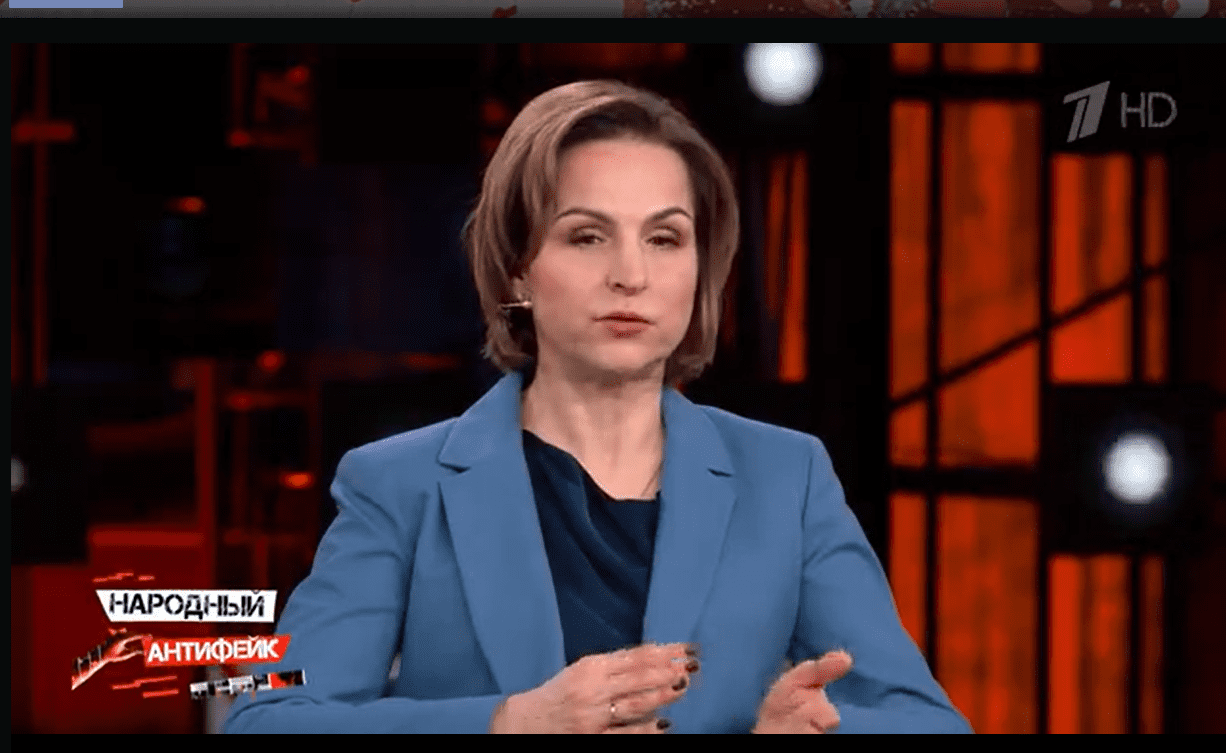 Alla Bakina, Head of the national payment system department at the Russian Central Bank, speaking on the Pyerviy Canal TV show ‘Antifake'.