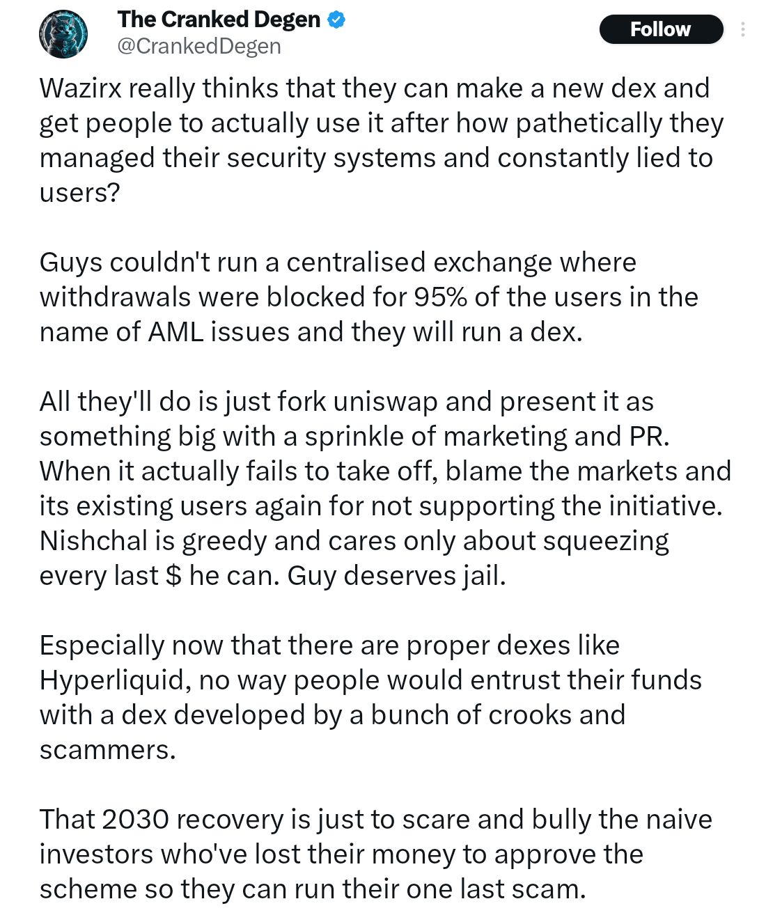 Critics argue that the five-year delay is a scare tactic to push users into accepting the new DEX model