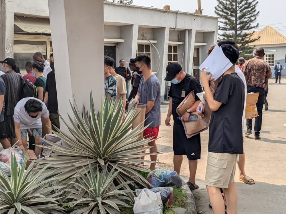 Arrested Foreign Nationals in Lagos. Source: EFCC