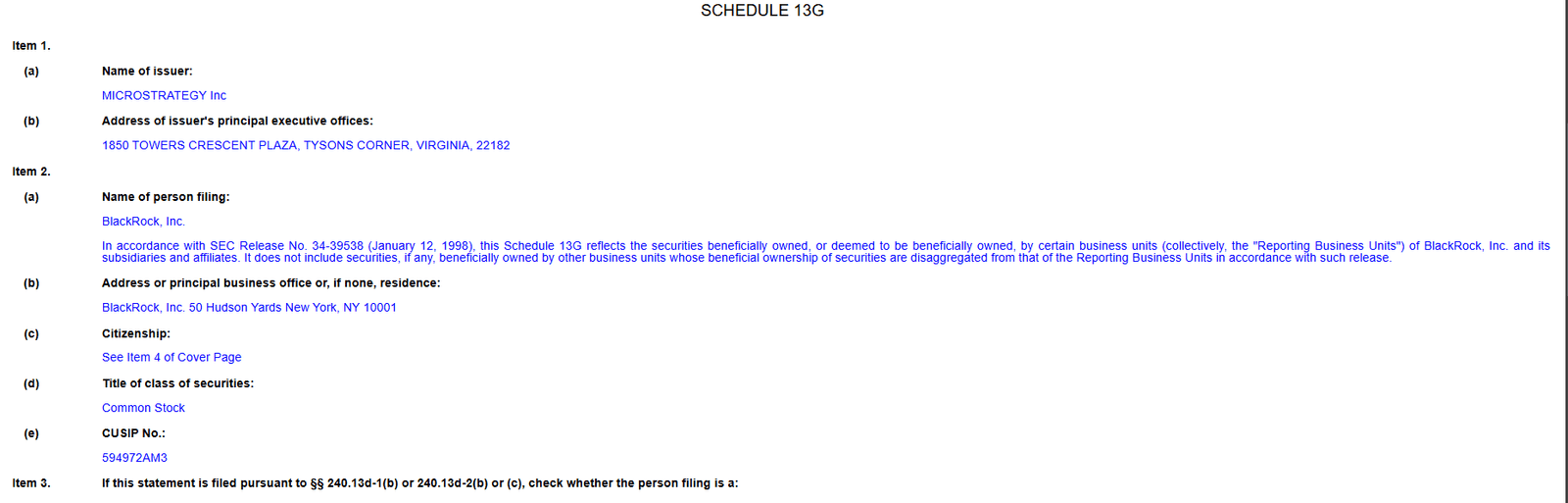 BlackRock filing. Source: SEC