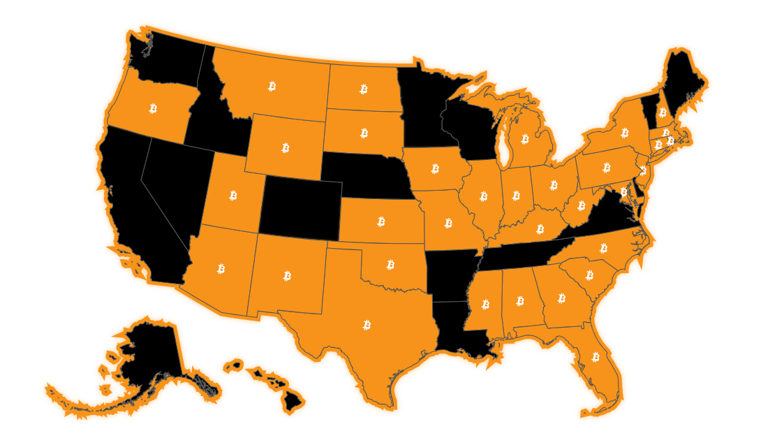 Map of US States Proposing Bitcoin Reserve Legislation. Source: Bitcoinlaws
