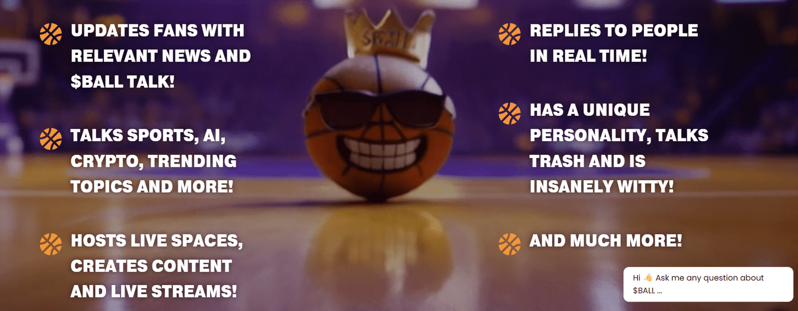 $BALL Token Mascot Features. Source: Game5Ball.com