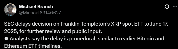 XRP price analysis Ripple spot ETF SEC
