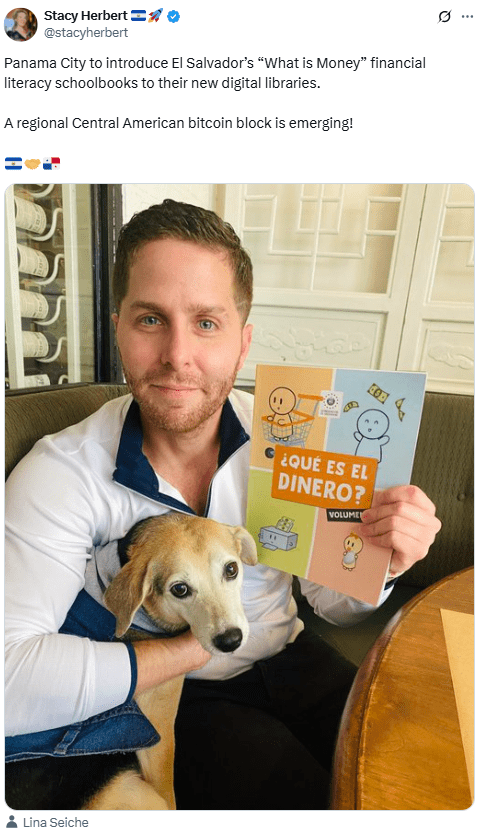 What Is Money Book Reaches Panama. Source: Stacy Herbert on X