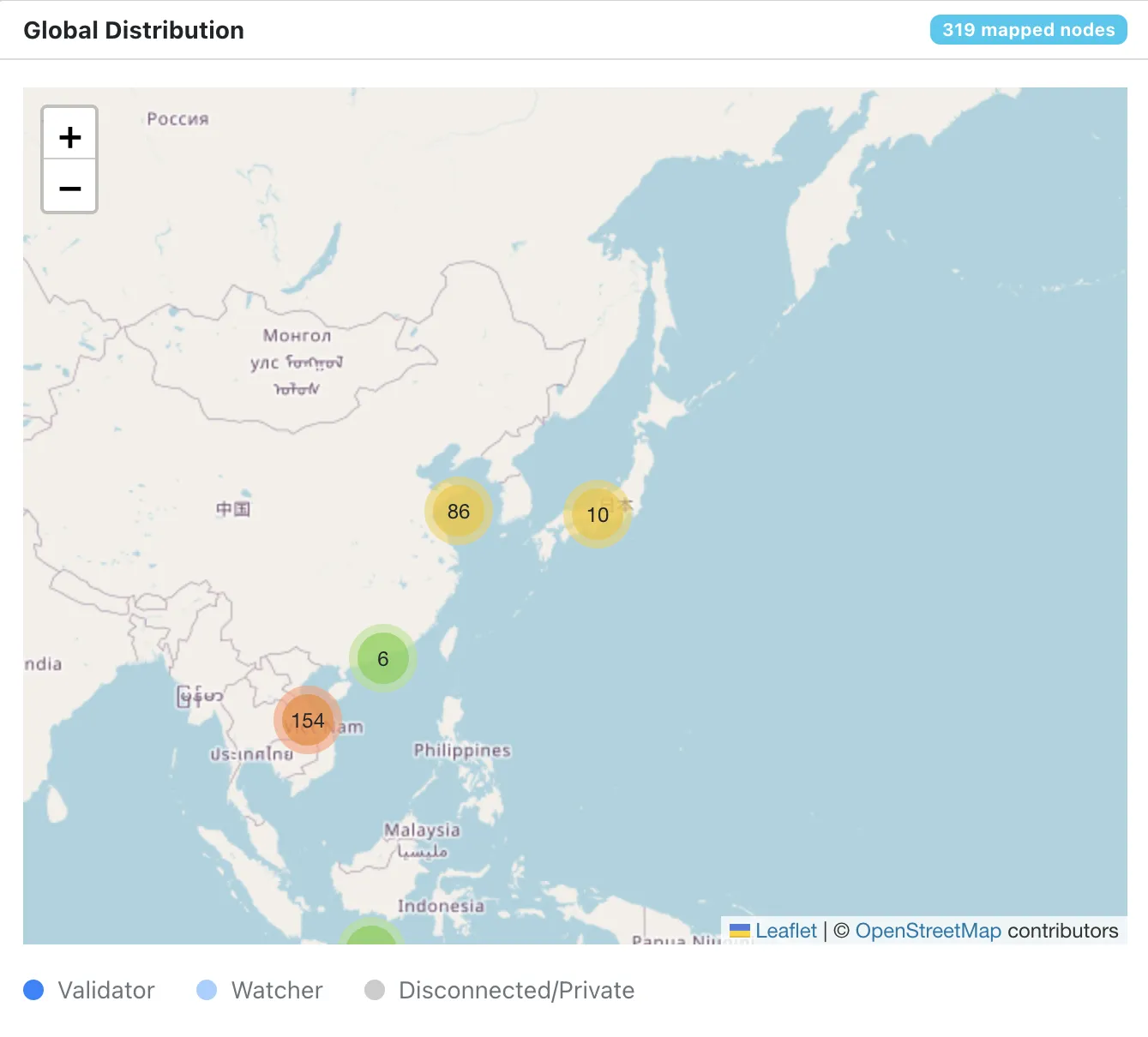 Pi Network Node Concentration Map Highlights Vietnam DominanceSource: PiScan via OpenStreetMap,