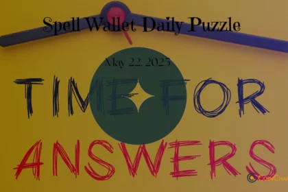 Spell Wallet Daily Puzzle May 22