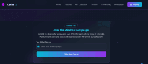 Carlee is running an airdrop campaign. 