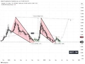 A weekly fractal shared by technical analyst