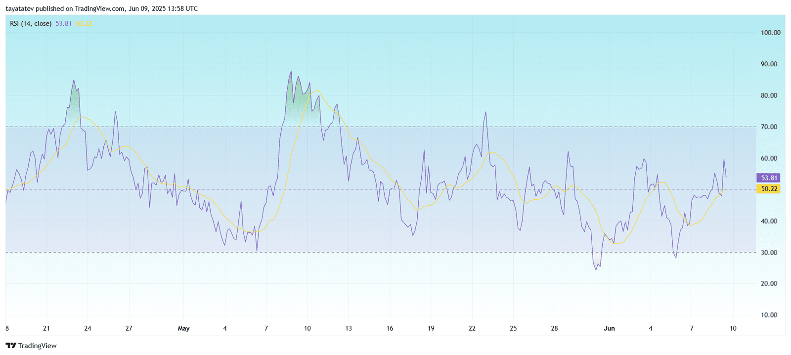  PEPE/USDT – 4-Hour RSI ChartSource: TradingView.com