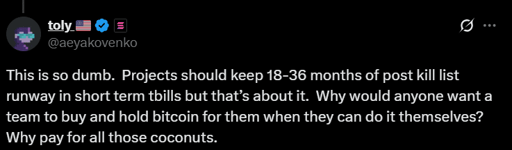 Cardano ADA Bitcoin treasury Charles Hoskinson Solana