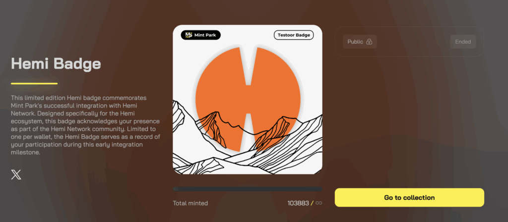 Hemi Badge NFT airdrop