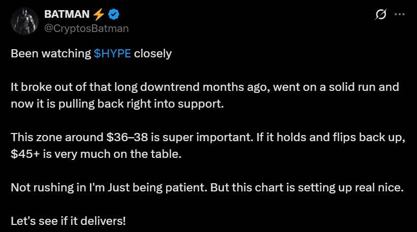 Hyperliquid HYPE price prediction