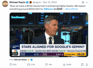 michael saylor Bitcoin Prediction