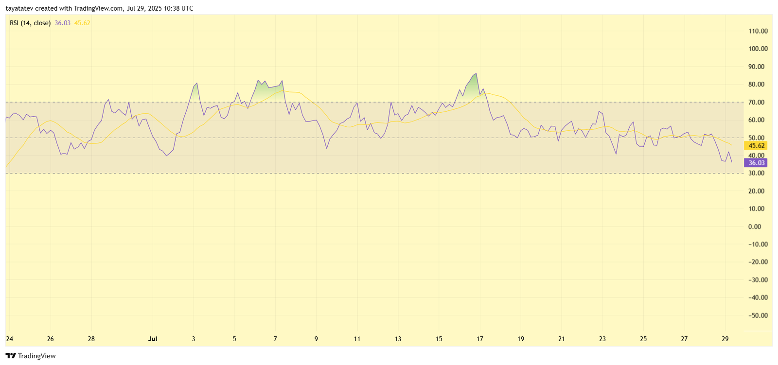 BONKUSDT RSI 4h Chart. Source: TradingView
