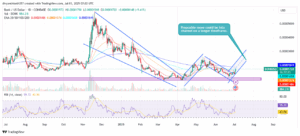 BONK/USD 1-week Price Chart. Source: TradingView