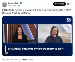 Bit Digital switched to ETH