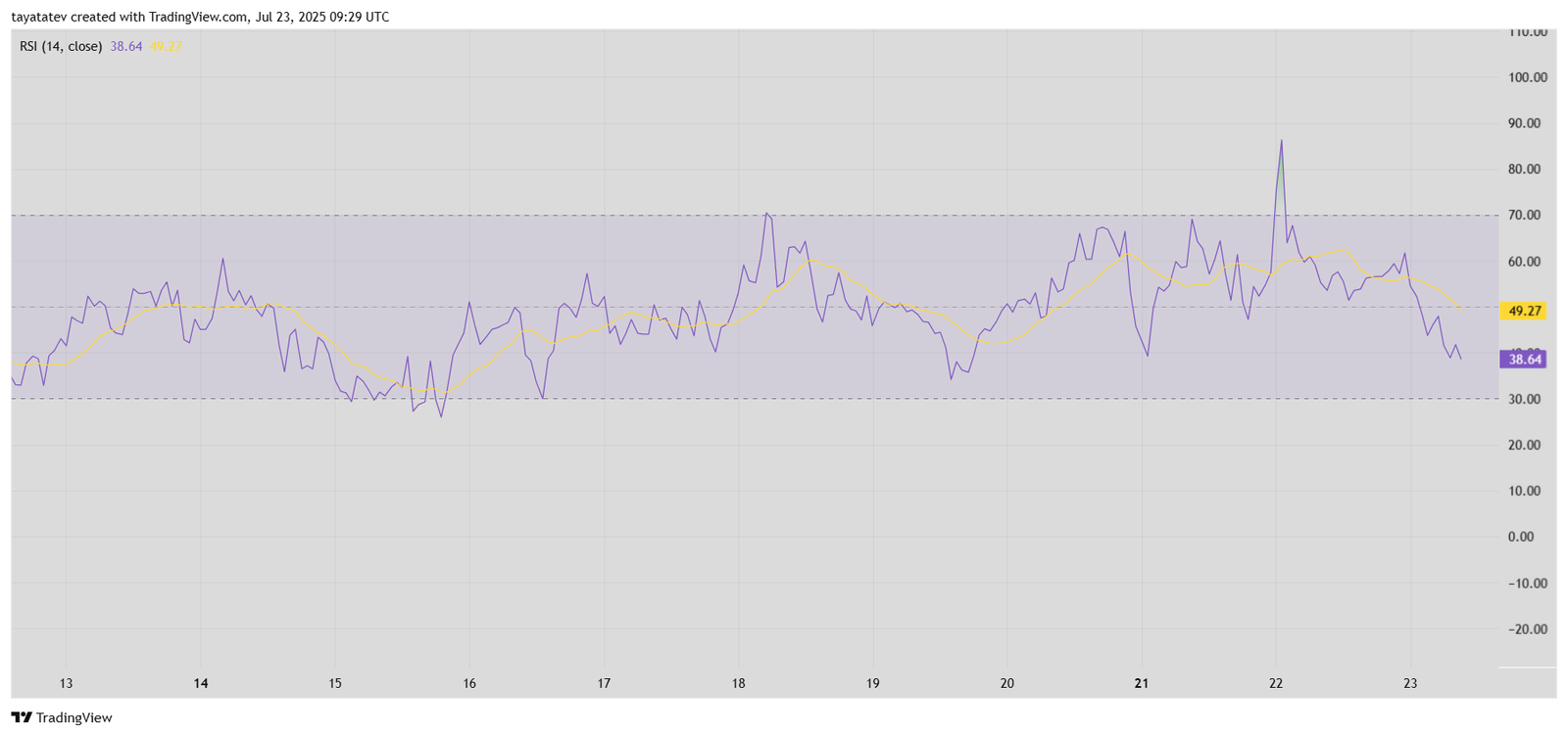 Pi Coin 14-Day RSI TrendSource: TradingView