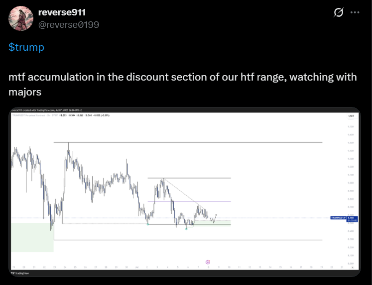 TRUMP price analysis