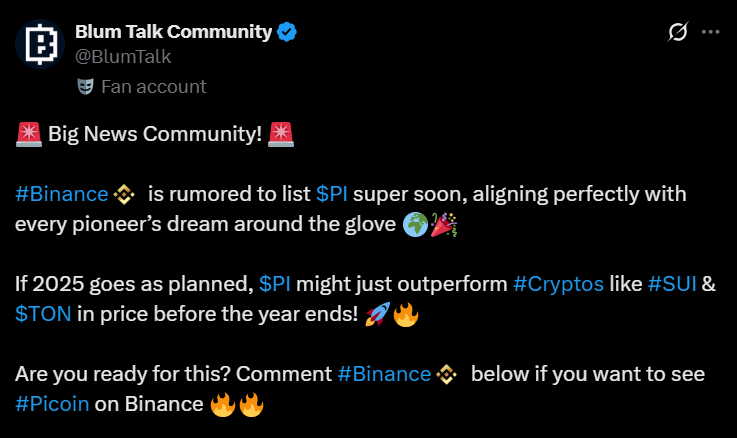 Pi Network PI coin price