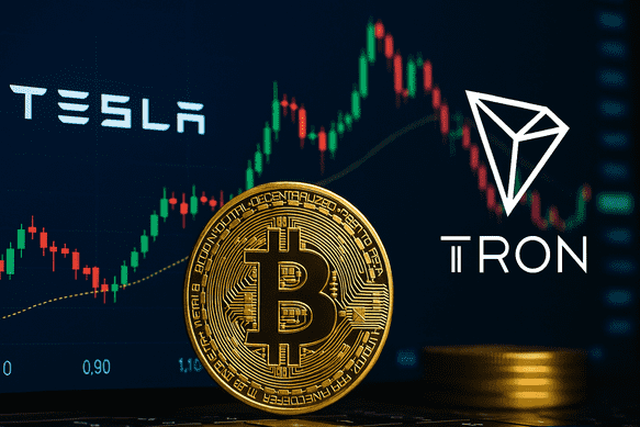 Tesla’s $1.36B Bitcoin Bet Gains Ground as Japan’s Quantum and TRON Go All-In on Crypto Treasuries