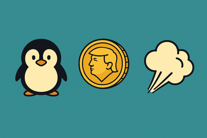 Top Solana Memecoins to Watch PNGU, TRUMP, FARTCOIN