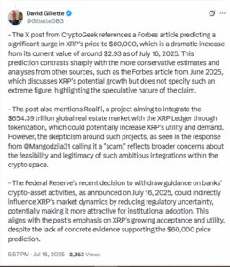 Analyst talking about why XRP price could go up