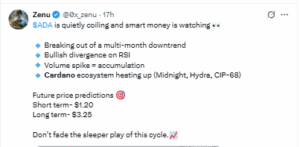 Analysts Call Breakout as Cardano Ecosystem Expands With New Upgrades