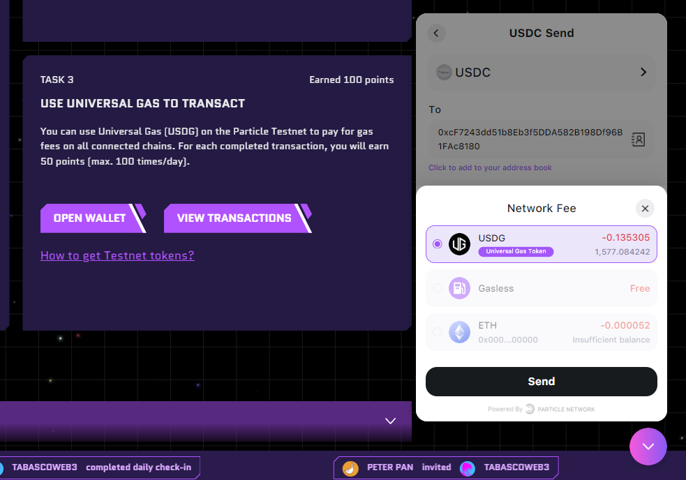 Universal Gas Transaction. Source: Particle Network