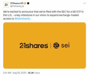 21Shares Files for SEI ETF