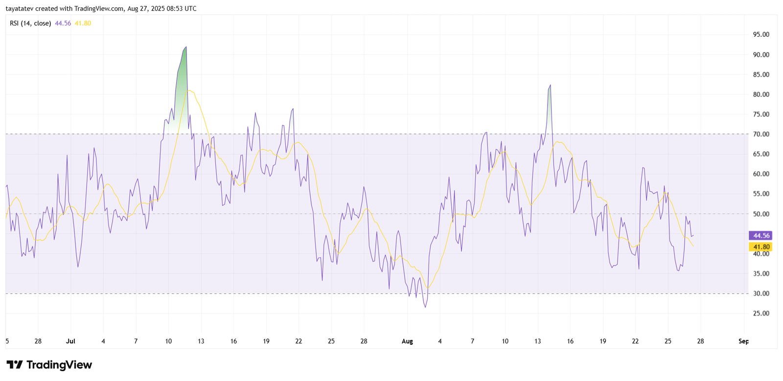 ADAUSD RSI 4hSource: TradingView