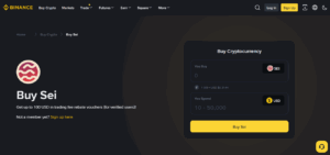 Buy SEI on Binance